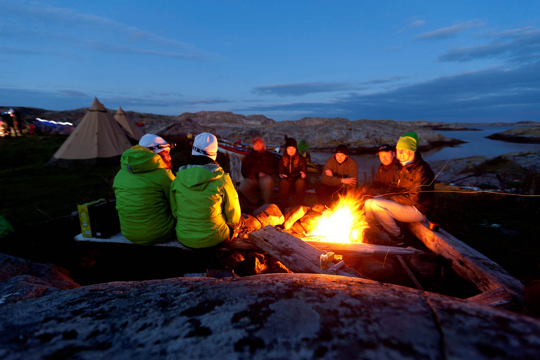 Camping in the archipelago